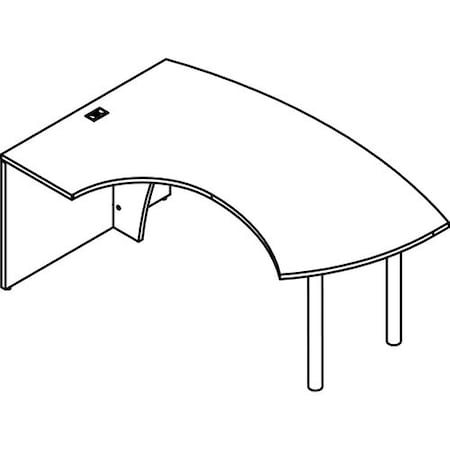 Groupe Lacasse Table, Right Ellipse, 72inWx48inDx29-3/8inH, Niagara LASM1NQSCT1872A